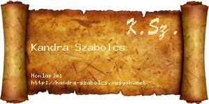 Kandra Szabolcs névjegykártya